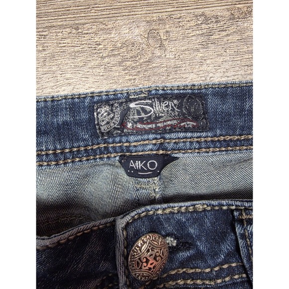 Silver Jeans Aiko Mid Boot Embroidered 29x33 CA00508 - Picture 6 of 16